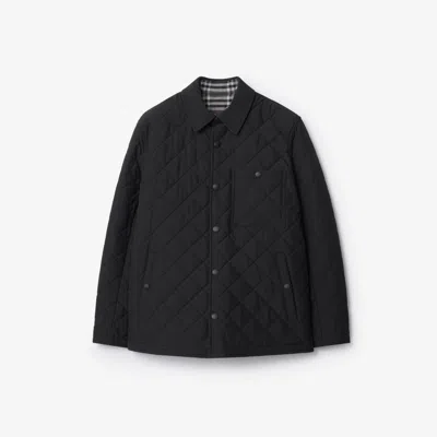 Burberry Reversible Quilted Jacket In Black