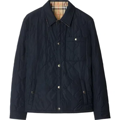 BURBERRY BURBERRY REVERSIBLE QUILTED NYLON OVERSHIRT
