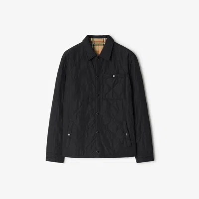 BURBERRY BURBERRY REVERSIBLE QUILTED NYLON OVERSHIRT