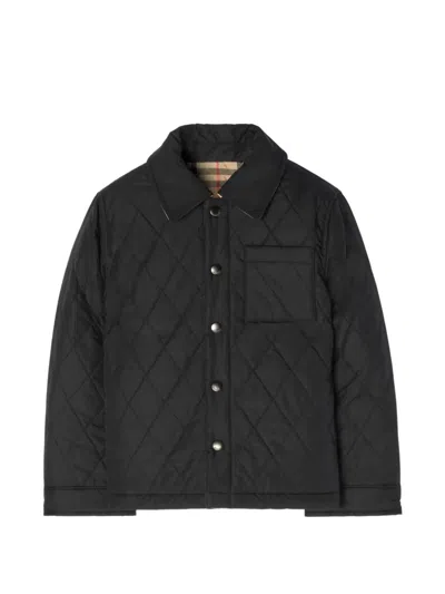 Burberry Kids' Reversible Quilted Padded Acket In Black