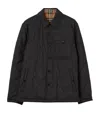 Burberry Reversible Vintage Check Thermoregulated Overshirt In Black
