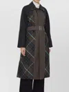Burberry Embroidered Gabardine Bradford Trench Coat In Multi