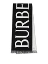 Burberry Reversible Scarf In Black