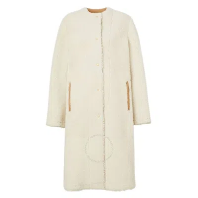 Burberry Reversible Shearling Collarless Coat