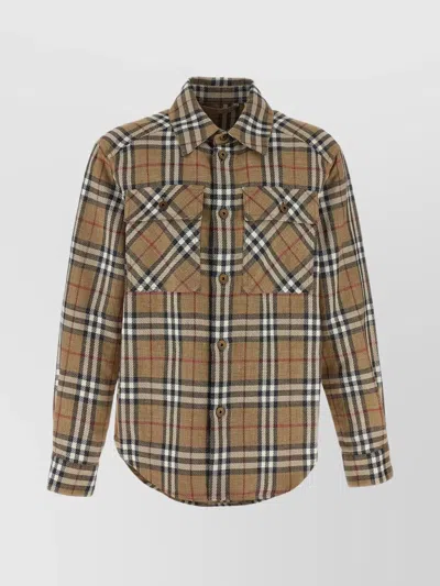 BURBERRY REVERSIBLE SHIRT WITH COLLAR AND POCKETS