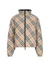 Burberry Short Reversible Down Jacket In Beige