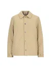 Burberry Reversible Quilted Short Jacket In Nude