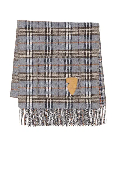 Burberry Reversible Stole In Crater Ip Check