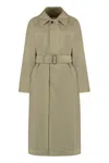 Burberry Checked Reversible Trench-coat In Tan