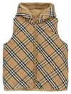 Burberry Reversible Vest In Beige