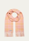 BURBERRY REVERSIBLE VINTAGE CHECK CASHMERE SCARF
