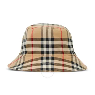 BURBERRY BURBERRY REVERSIBLE VINTAGE CHECK COTTON BUCKET HAT