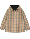 Burberry Reversible Jacket With Vintage Check Pattern In Braun