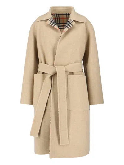BURBERRY REVERSIBLE WOOL COAT