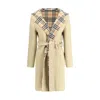 Burberry Checked-detail Wrap Coat