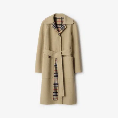 Burberry Reversible Wool Wrap Coat