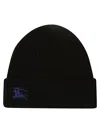 Burberry Ribbed Black Cashmere Beanie