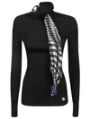 Burberry Scarf Rib Knit Sweater