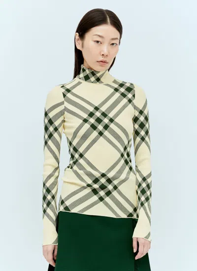 Burberry Sweater In Yellow