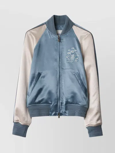 Burberry Light Blue Bomber Jacket