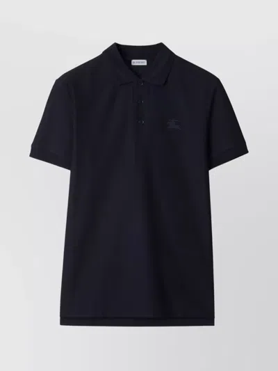 Burberry Ribbed Collar Slim Fit Polo Shirt