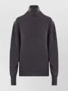 Burberry Ribbed High Neck Knitwear With Long Sleeves