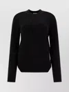 Burberry Ribbed Knitwear With Cuffs And Hem In Black