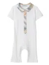Burberry Ribbed Romper In White
