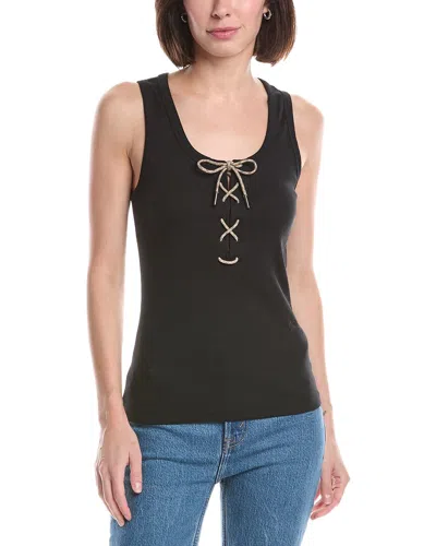 Burberry Ribbed Tank Top In Black