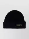 Burberry Ribbed Wool Beanie Turn-up Brim