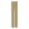 Burberry Ribbed Wool Blend Tights In Flax