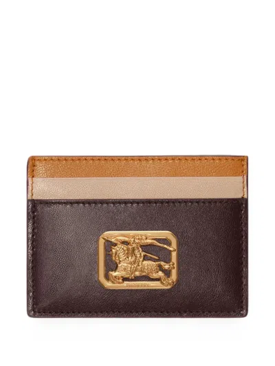 Burberry Rider Card Case In Brown