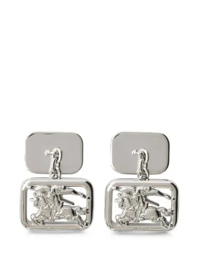 Burberry Rider Cufflinks In Metallic
