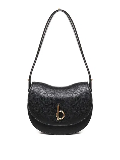 Burberry Riding Horse Bag In Black