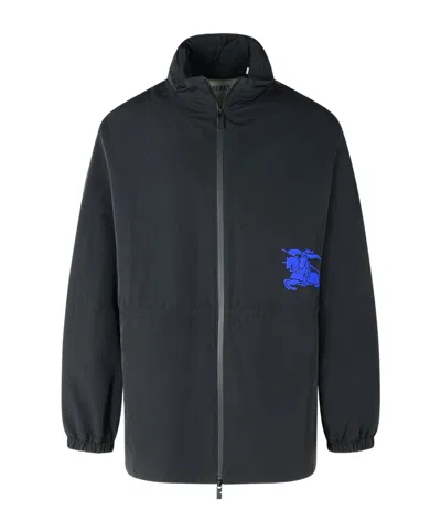 BURBERRY BURBERRY EKD MOTIF DRAWSTRING WAIST ZIPPED JACKET