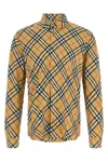 Burberry Roan Check Cotton Flannel Shirt In Sand