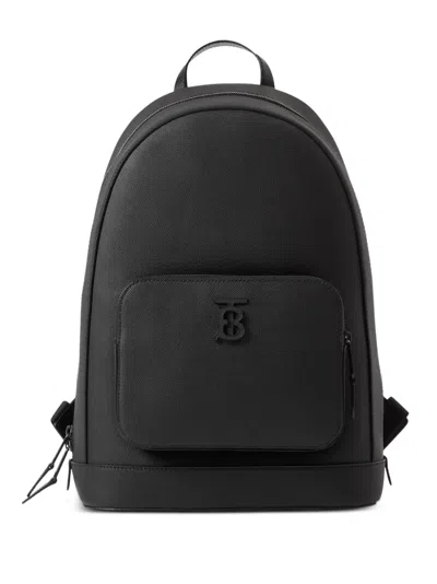 Burberry Rocco Leather Backpack In Black