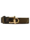 Burberry Rocking Horse Checked Belt In Brown