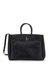 Burberry Small Rocking Horse Tote Bags In Black