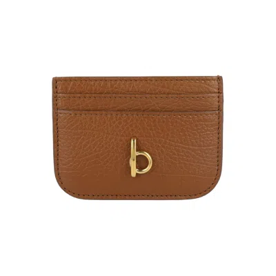 Pre-owned Burberry Rocking Horse Card Case 'hazel' | Brown | Women's Size Onesize