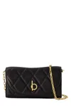 Burberry Rocking Horse Chain Strap Wallet In Black