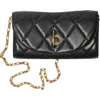 Burberry Rocking Horse Chain Strap Wallet In Black/gold