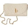 Burberry Rocking Horse Chain Strap Wallet In Soap