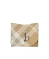 Burberry Rocking Horse Check Wallet In Nude