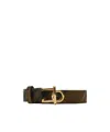 Burberry Rocking Horse Checked Belt In Ravine Color