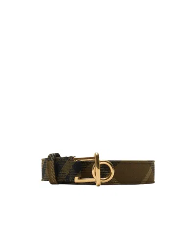 Burberry Rocking Horse Checked Belt In Furrow