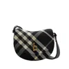 Burberry Rocking Horse Medium Check Crossbody Bag In Black