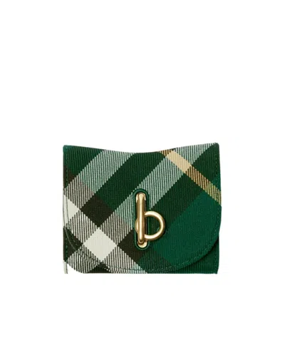 BURBERRY BURBERRY ROCKING HORSE CHECKED TRI-FOLD WALLET