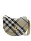 Burberry Rocking Horse Checkered Crossbody Bag In Neutrals