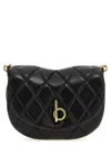 Burberry Rocking Horse Quilted Leather Crossbody Bag In Black